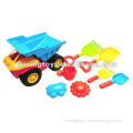 Beach Toys Deluxe Playset for Kids - 8 pieces Large Dump Truck Sand Shovel Set (Assorted Colors)
